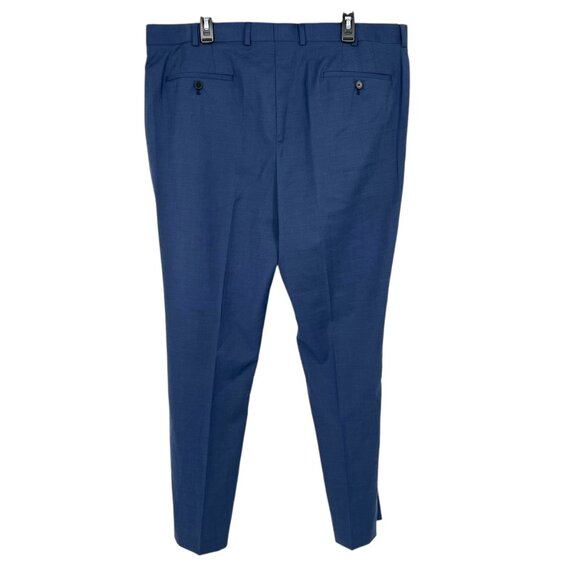 Original Penguin Wool Blend Flat Front Blue Dress Pants Mens Waist 40 NWOT - Picture 6 of 10
